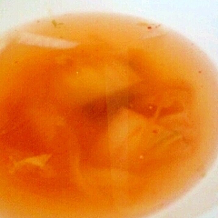 大根とキムチのスープ